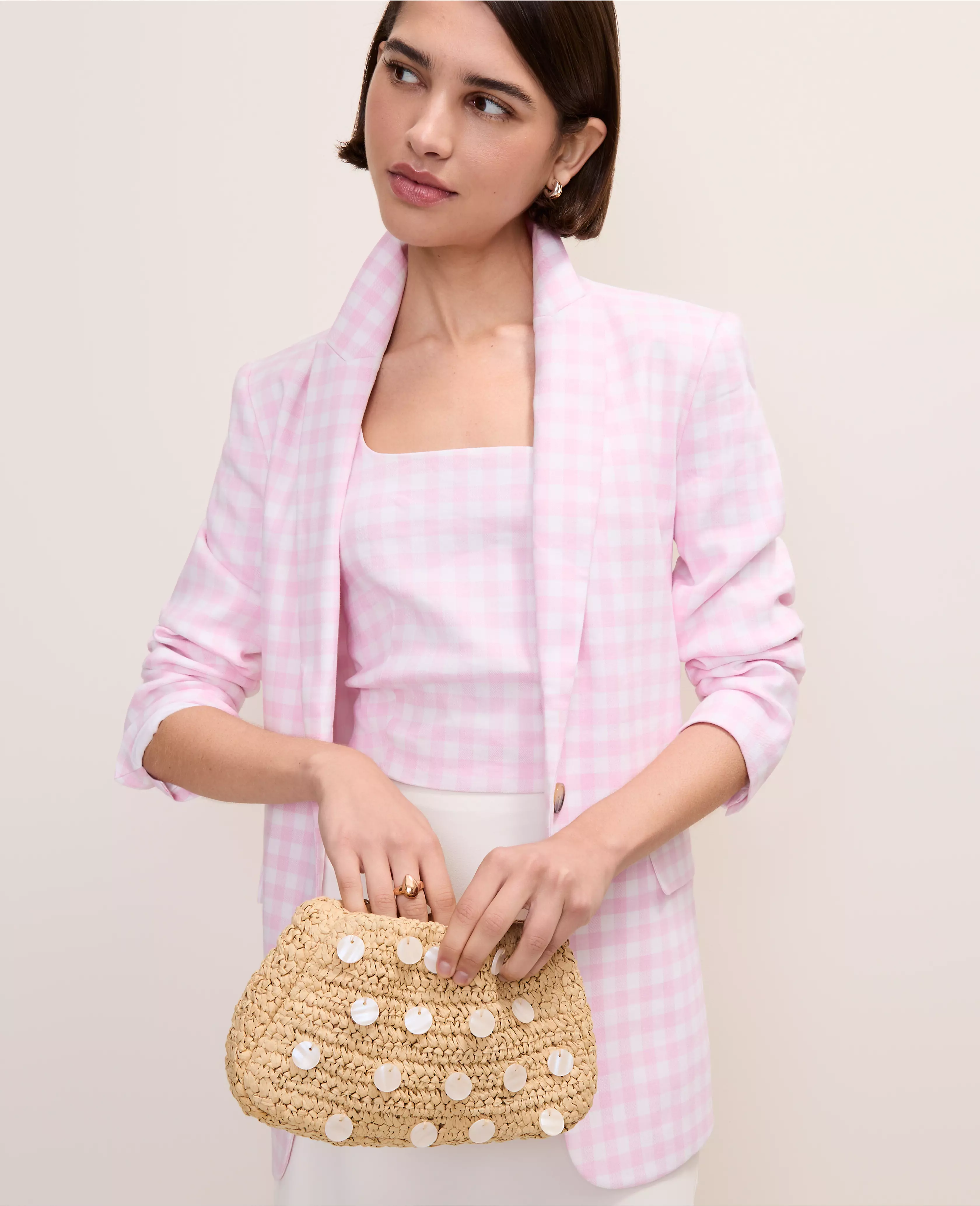 The Gingham Longline Blazer