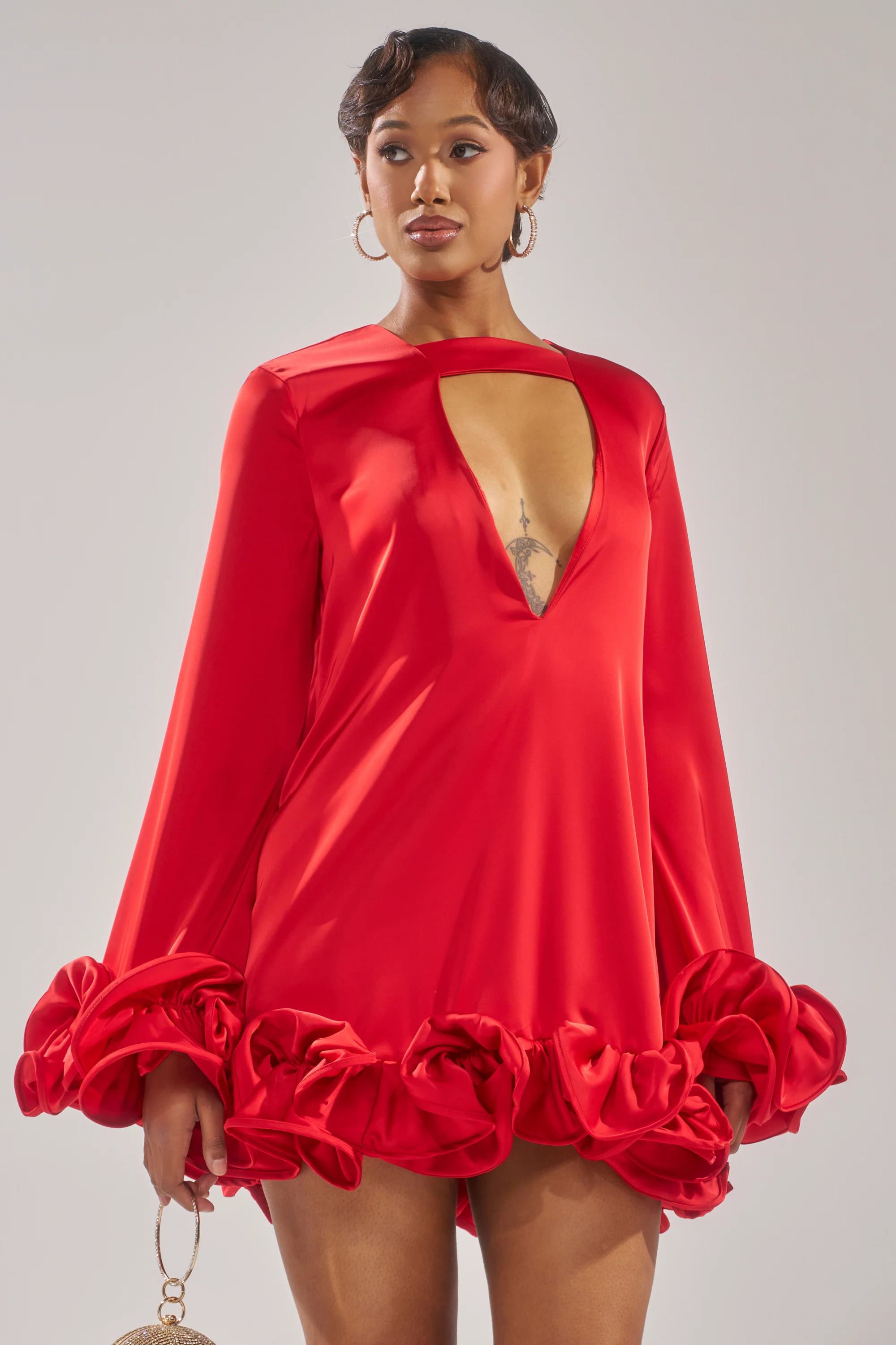 Girly Girl Satin Mini Dress
