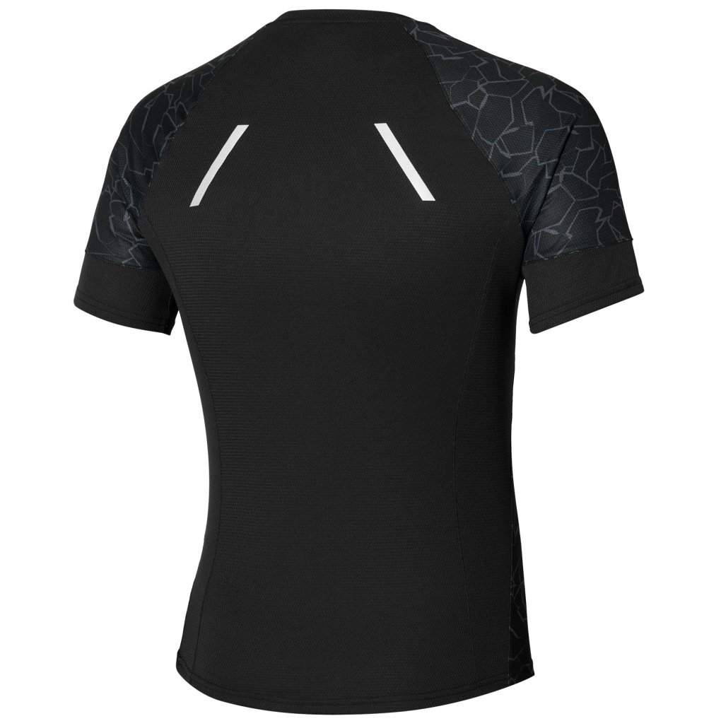 Mizuno Trail Graphic T-Shirt Men - Black