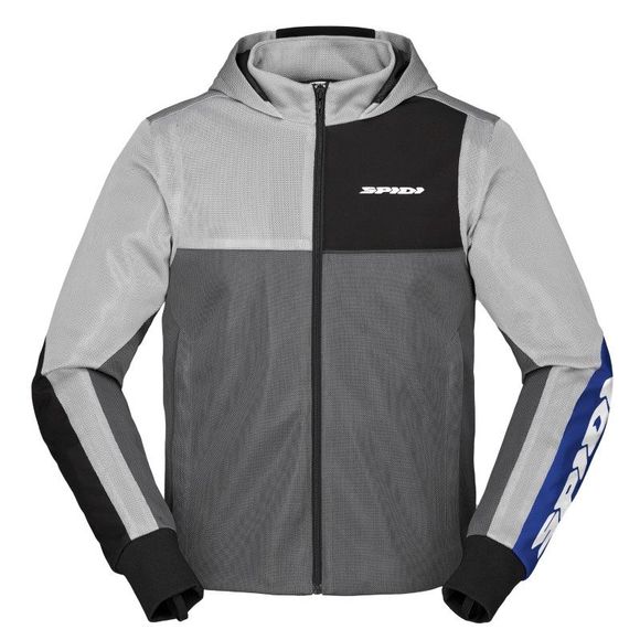 Spidi HOODIE NET motorcycle sweatshirt - Gray / BlueRef: SPI0665
