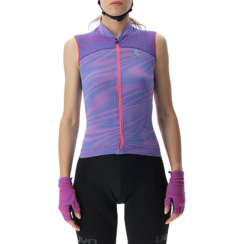 UYN Biking Wave Sleeveless Jersey Women - Vibrant Purple