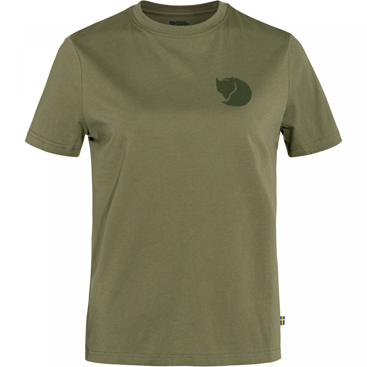 Fjällräven Övik Fox Boxy Logo Tee W Women (Green)