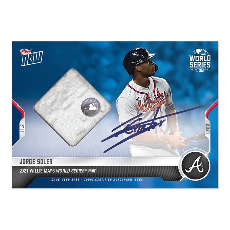 On-Card Auto-Relic # to 49 - Jorge Soler - 2021 MLB TOPPS NOW® Card 1041B