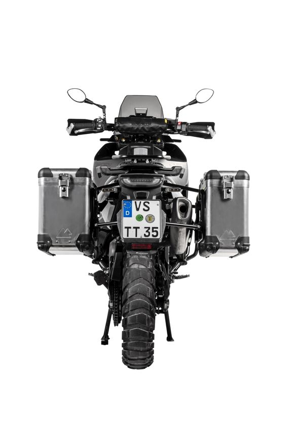Touratech ZEGA Pro 31/38 suitcase - Black support included - AluminumRef: Trt01147A / 01-414-5780-0