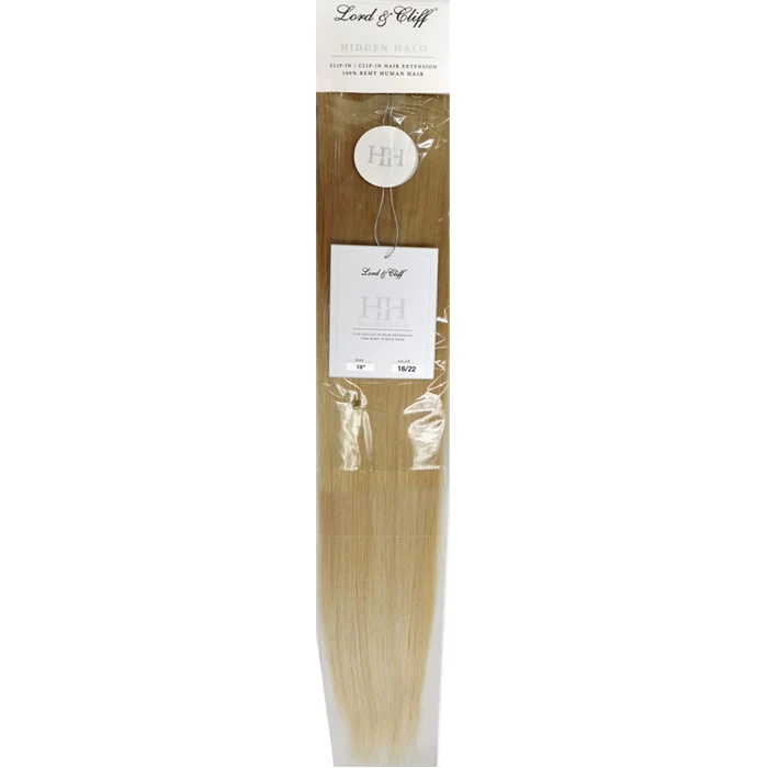 Lord & Cliff 100% Remy Human Hair Layer Flip-In Extension Weave - HIDDEN HALO 18