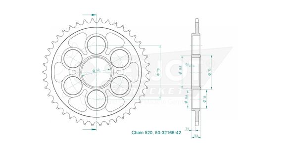 Couronne Esjot 42 dentsRef : ESJO00097A / 12113048