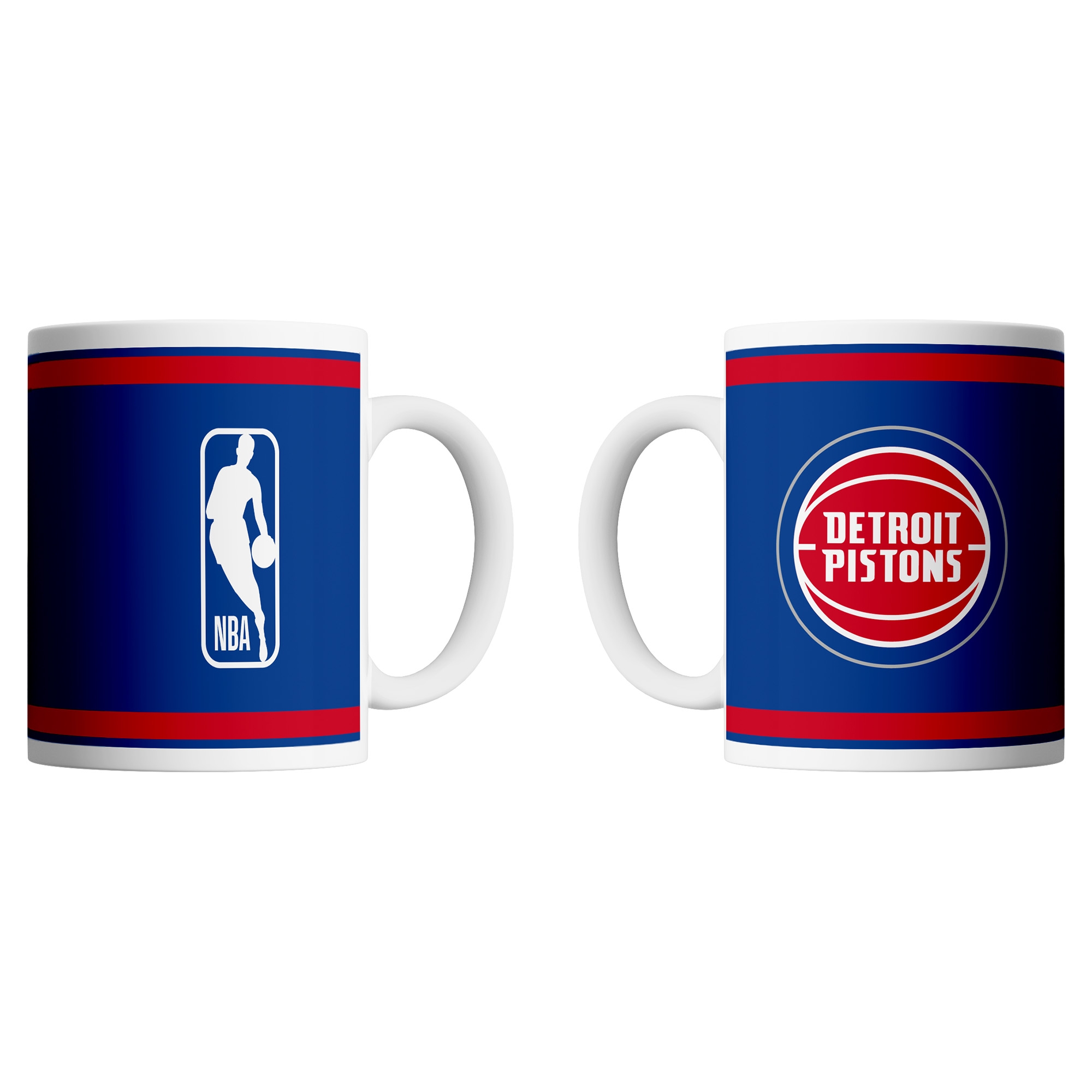 Detroit Pistons Logo & Shield NBA Mug (330 ml)