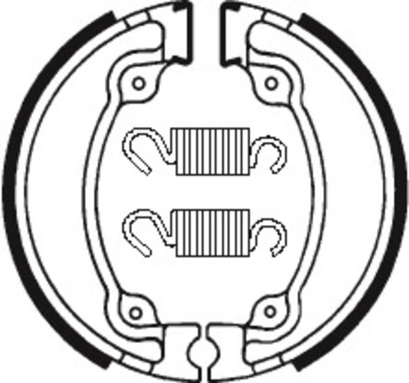 Tecnium Organic Street/Off-Road Brake Shoes - BA026Ref: Te00502A / 1022211