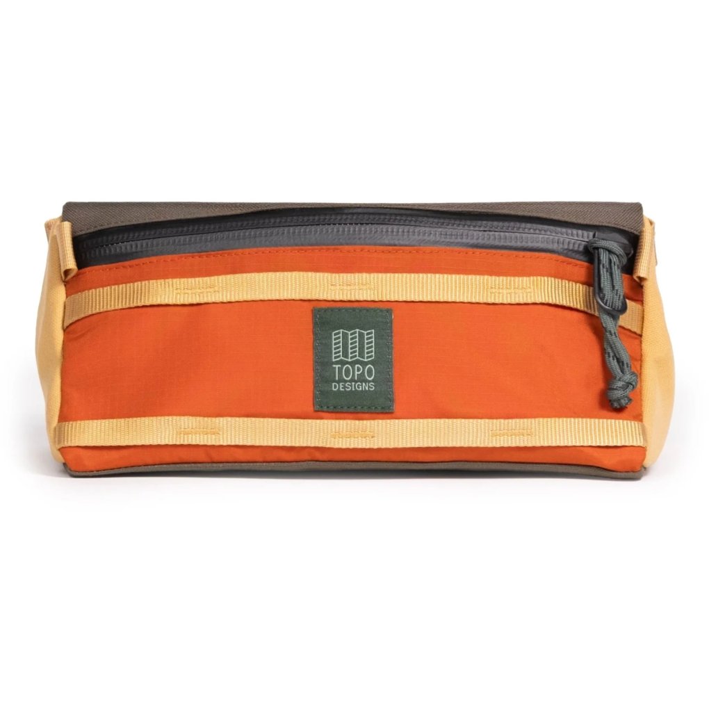 Topo Designs Bike Bag Handlebar Bag - 3L - Woodland/Terracotta