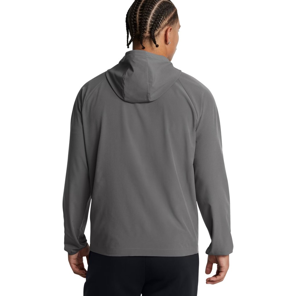 Under Armour UA Stretch Woven Windbreaker Men - Castlerock/Black