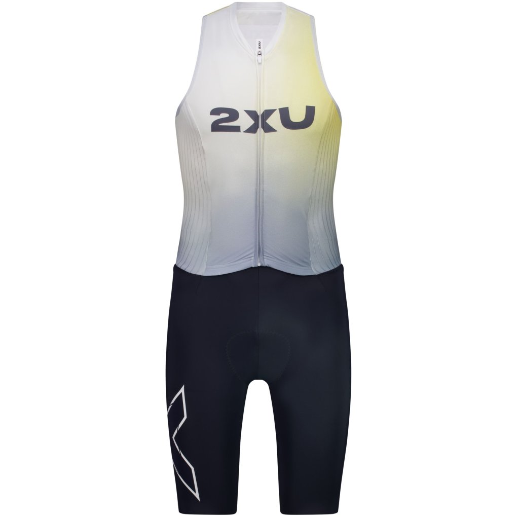 2XU Light Speed React Sleeveless Trisuit Men - cool matcha/india ink