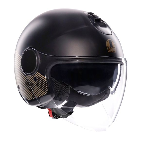 Casque jet AGV ETERES - PONZA - Noir / JauneRef : AG1078