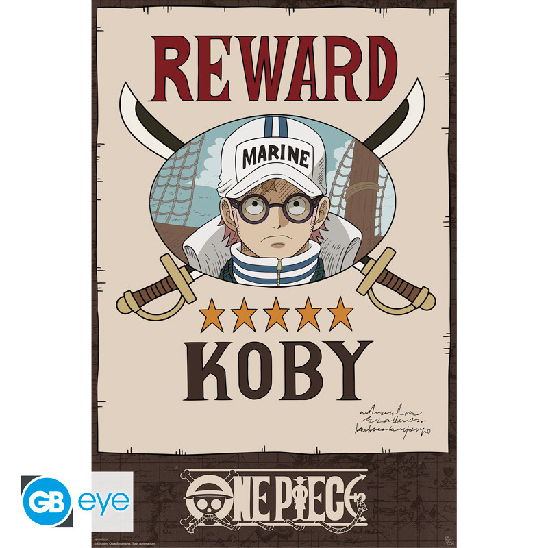 ONE PIECE Poster Wanted Koby Cross Guild (91.5x61cm)