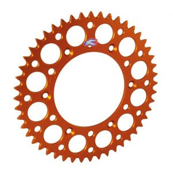Couronne Renthal Ultra light Anodise orange Anti boue 52 dentsRef : 491312 / 1075636009