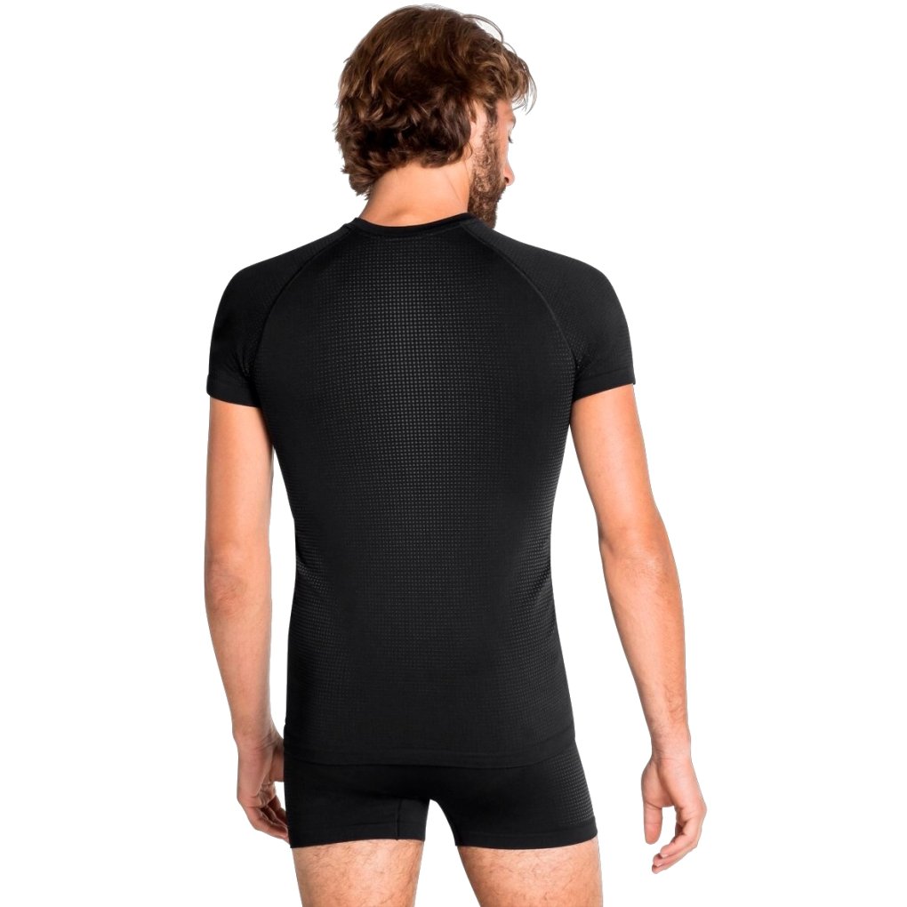 Odlo Performance Warm Base Layer T-Shirt Men - black - new odlo graphite grey