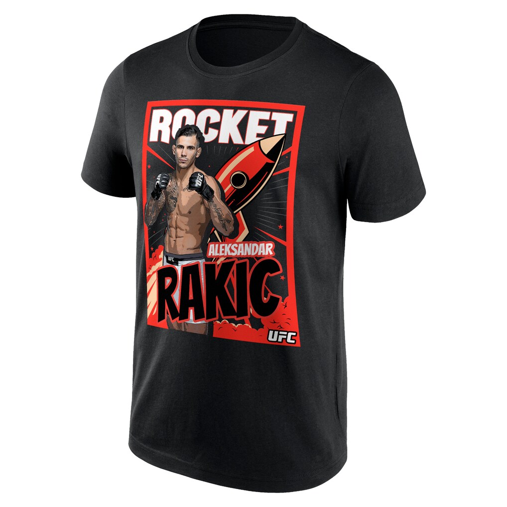 UFC Aleksandar Rakic Rocket T-Shirt - Black - Mens
