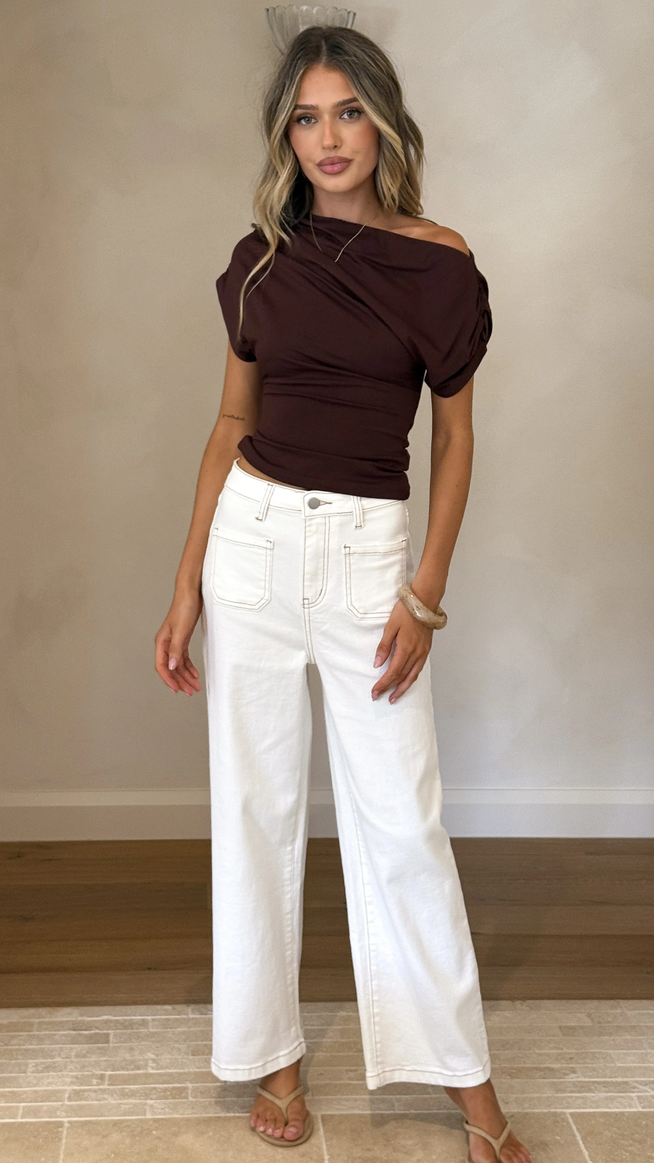 Macadrian Jeans - White Denim