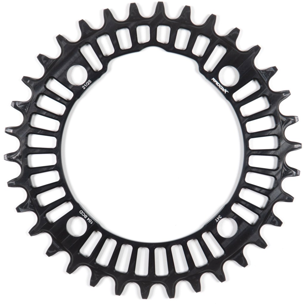 Radoxx Components Chainring - MTB | 104mm | SRAM Eagle / T-Type | 11-/12-speed - black