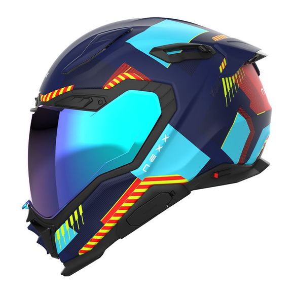 Casque intégral Nexx X.WST3 - FLUENCE - Bleu / RougeRef : NE0605-C3040