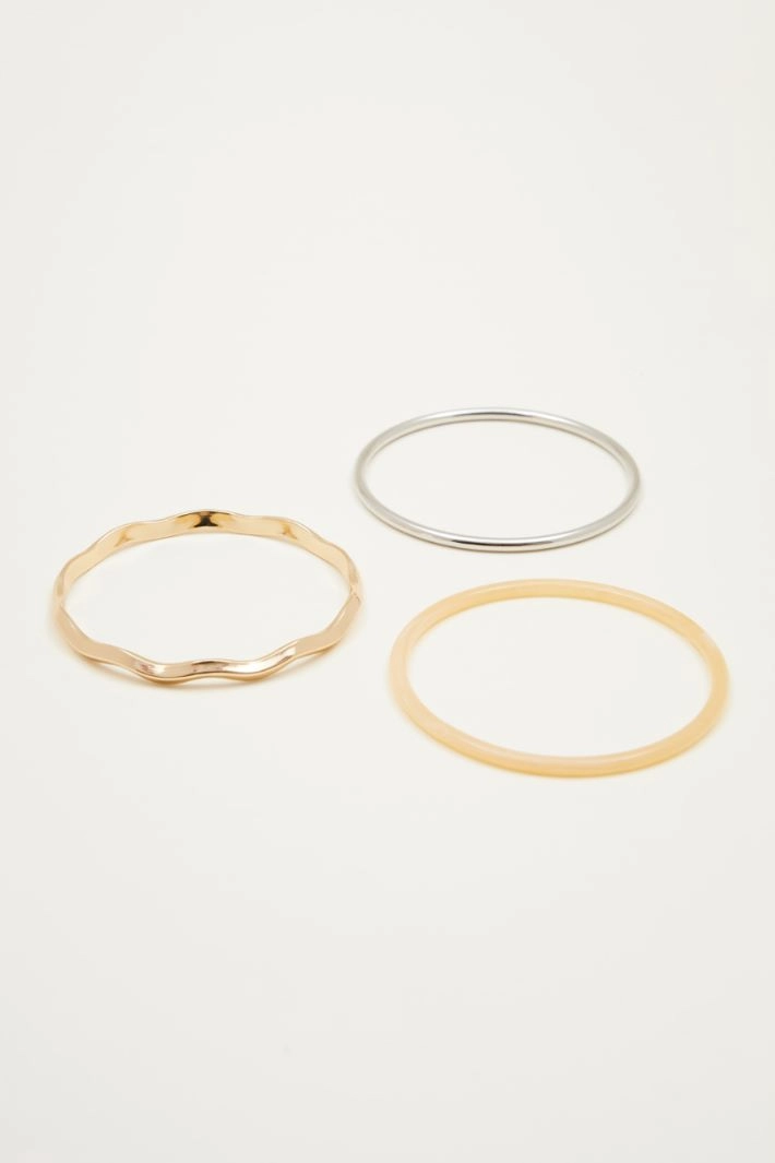 Bracelet set - YELLOW SILVER