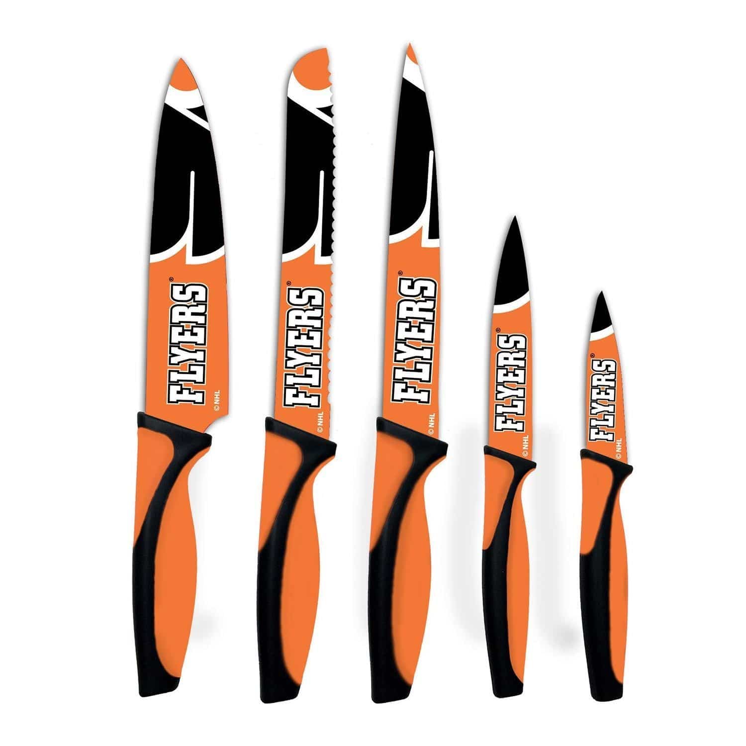 Philadelphia Flyers NHL 5-Piece Kitchen Knife Set