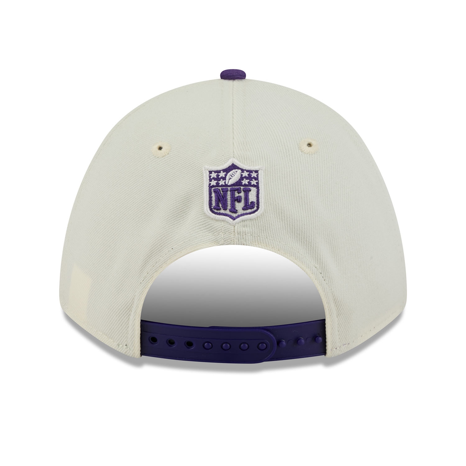 Minnesota Vikings 2025 NFL Draft 9FORTY M-Crown A-Frame Snapback Cap Cream