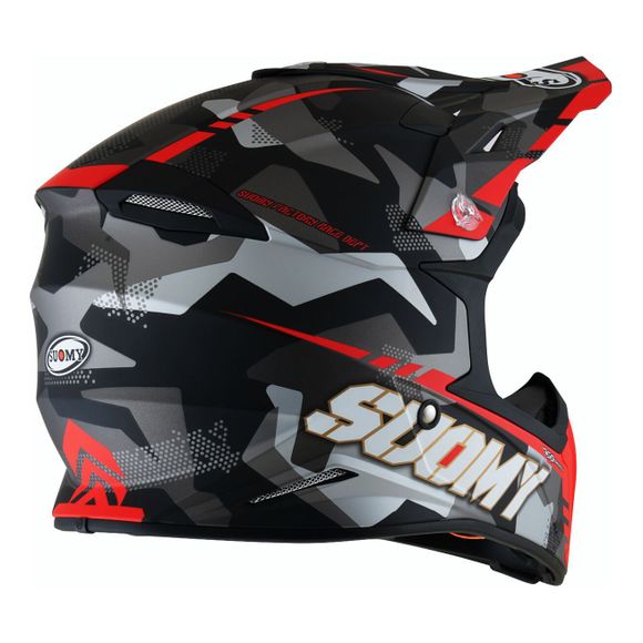 Suomy X-WING cross helmet - CAMOUFLAGER 2024 - Red / BlackRef: SU0430