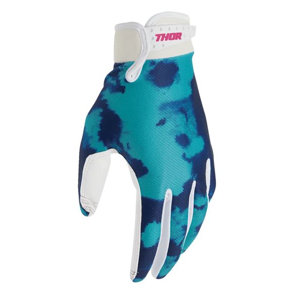 Thor Launch cross Gloves - Bleach 2025 - White / BlueRef: TO3275