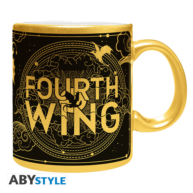 FOURTH WING Mug with gold finish Logo