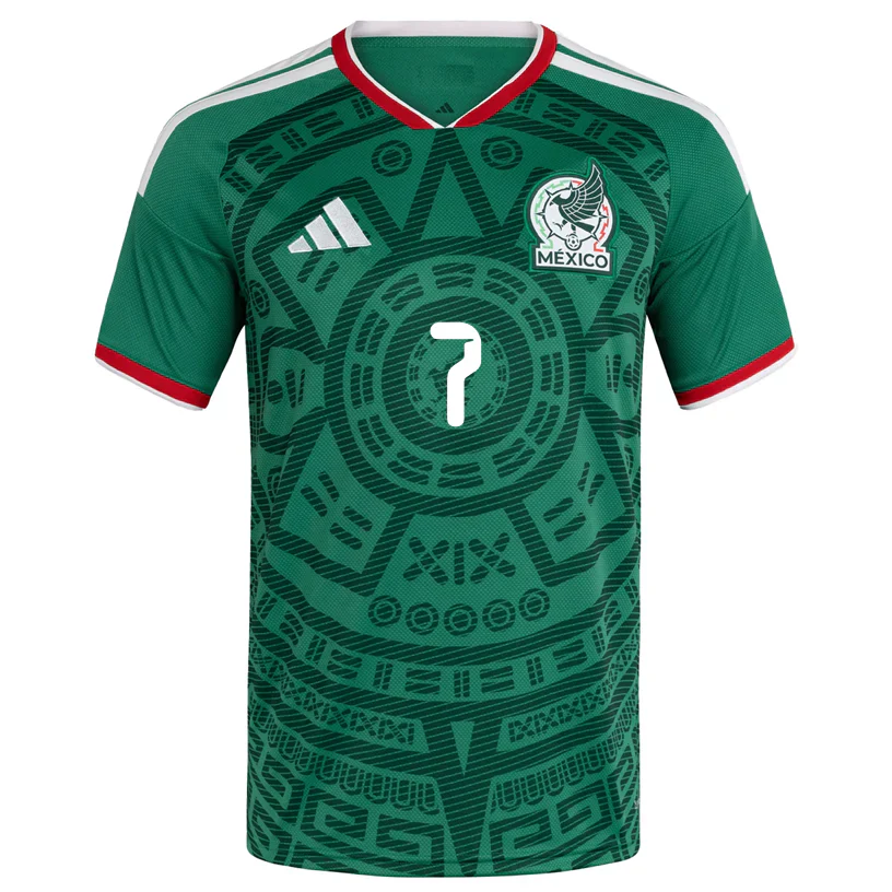 Men's G. Mora Mexico Authentic Home 2026 World Cup Jersey (Bold Green)