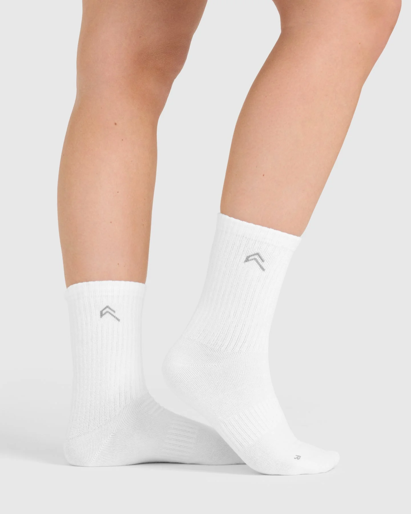 Lightweight Crew Socks 3 Pack | White