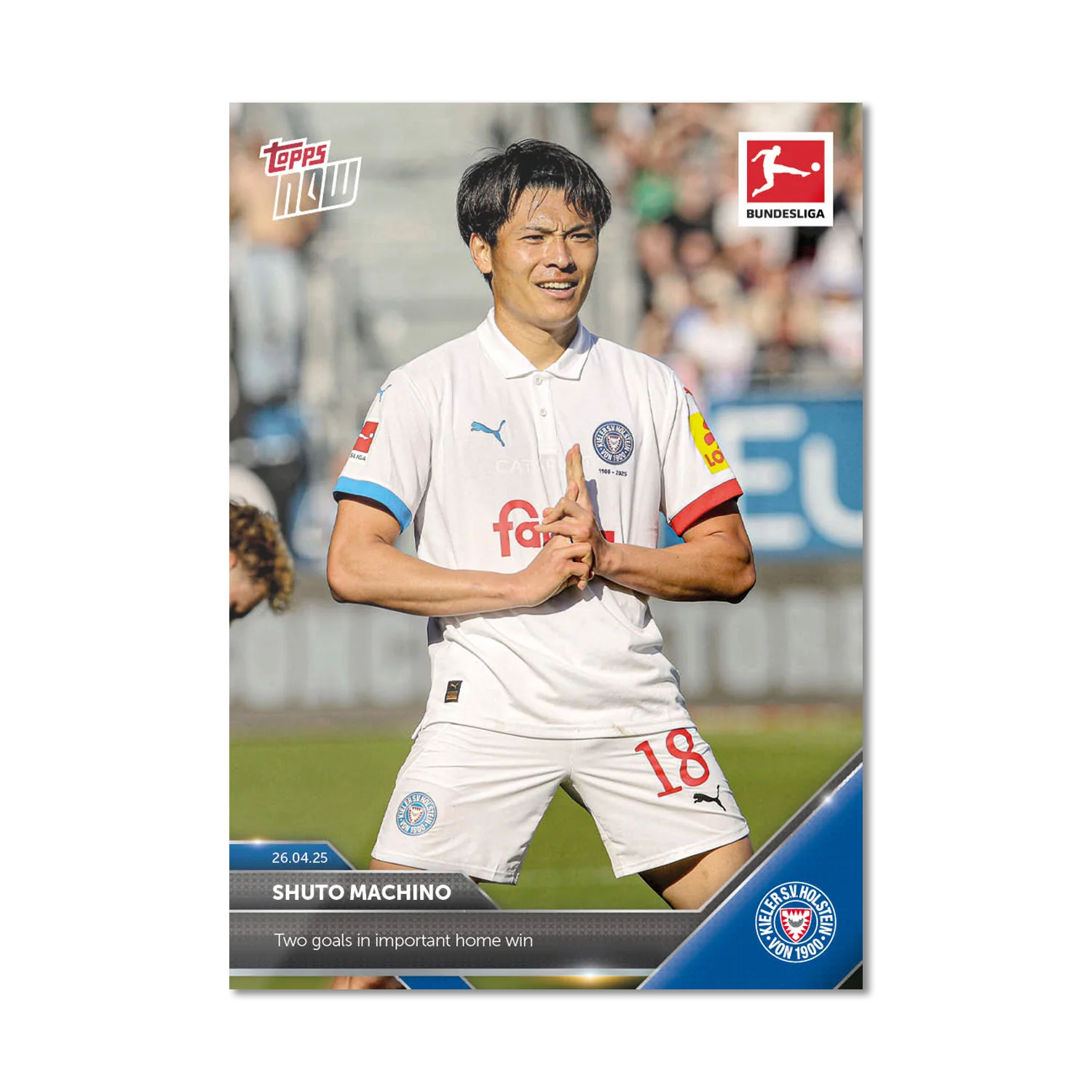 Shuto Machino - 2024-25 Bundesliga Topps NOW® Card 174