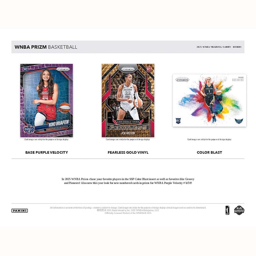 2025 Panini Prizm Basketball WNBA Hobby Box