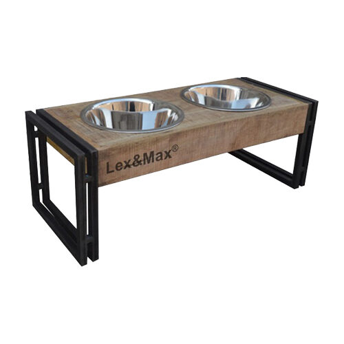 Lex & Max Feeder Oslo - Feeder - 67 x 34 x 26 cm - Ø24 cm - Stainless steel