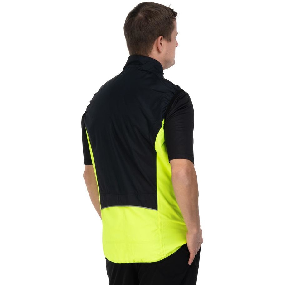 CUBE Road/XC CMPT Wind Gilet Men - black´n´yellow
