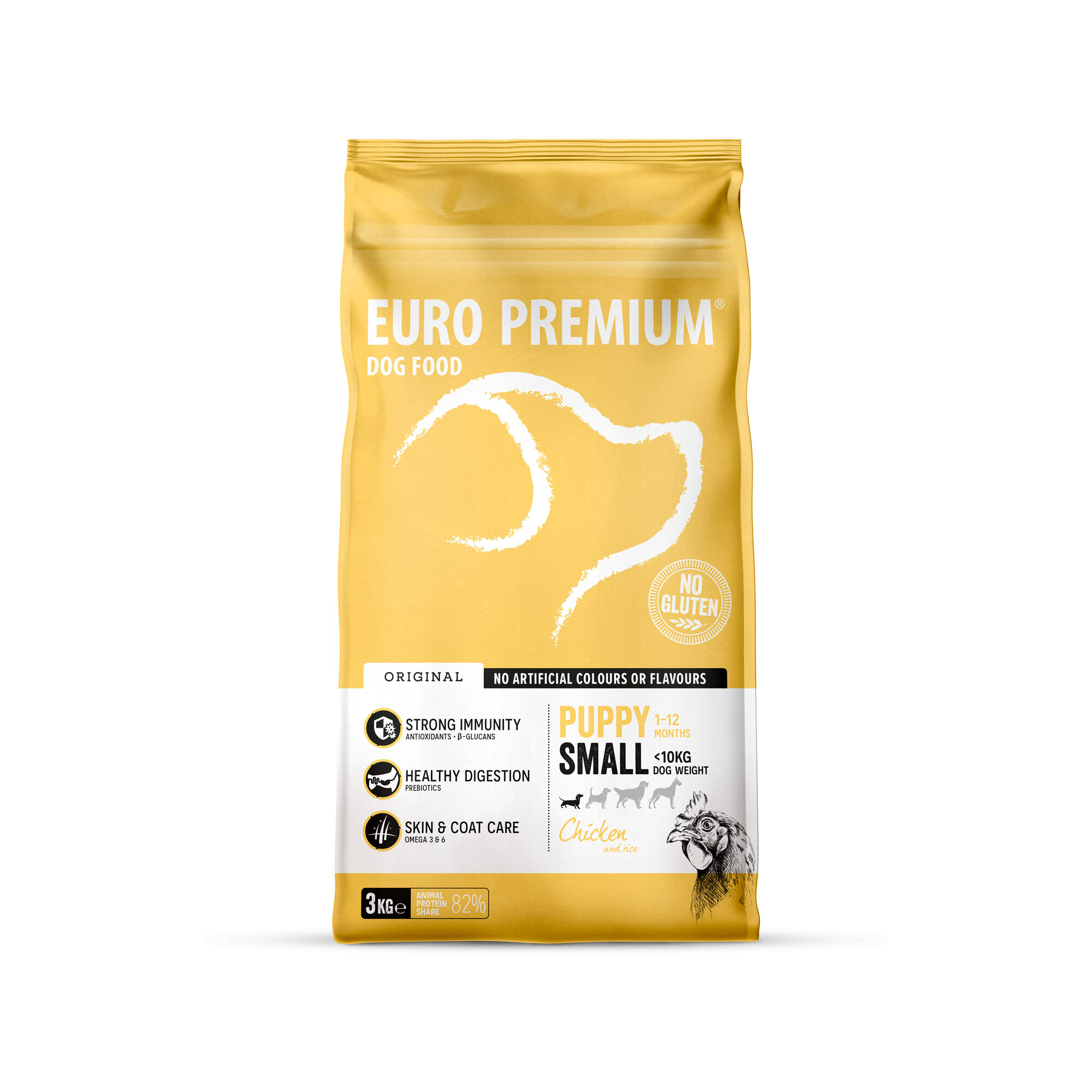 Euro Premium Small Puppy - Chicken & Rice - 3 kg