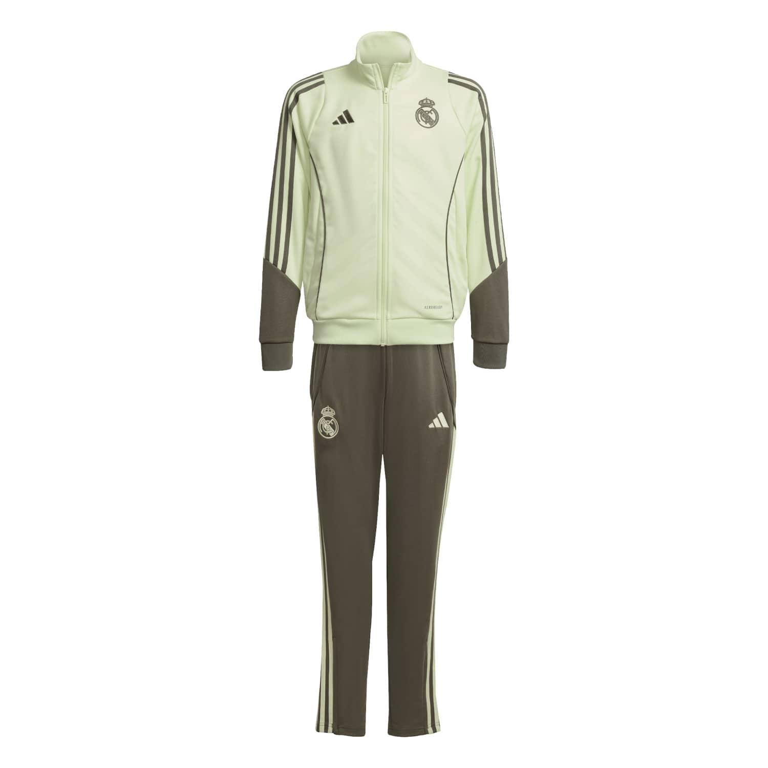 Kids adidas Training Tracksuit 25/26 Lime Green/ Dark Olive