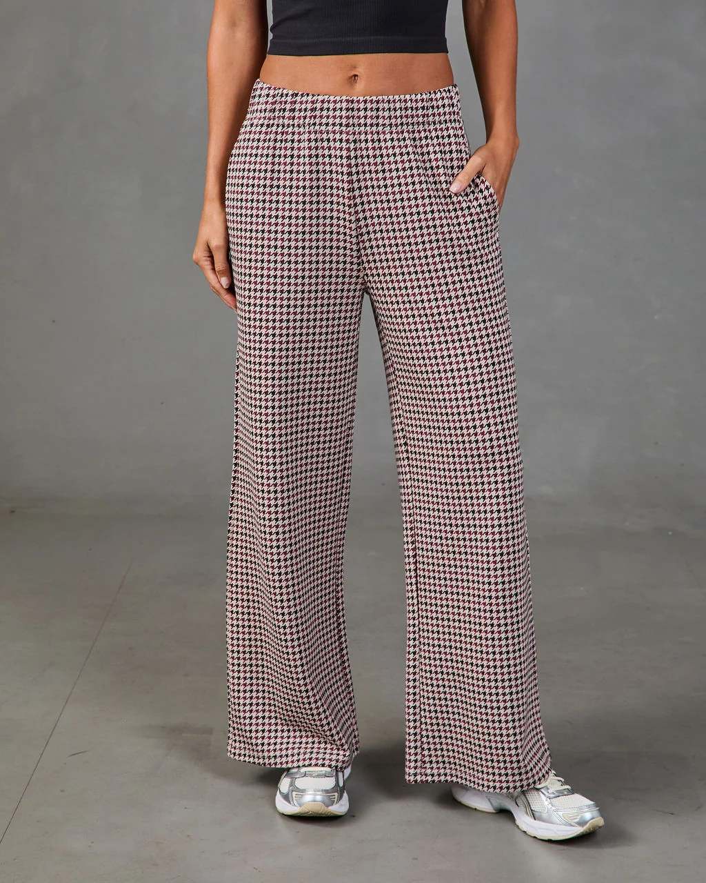 Gentle Pace Houndstooth Scuba Pants