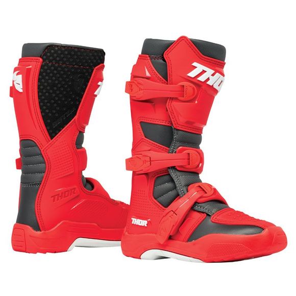 Bottes cross Thor BLITZ XR - ENFANT - Rouge / NoirRef : TO3110
