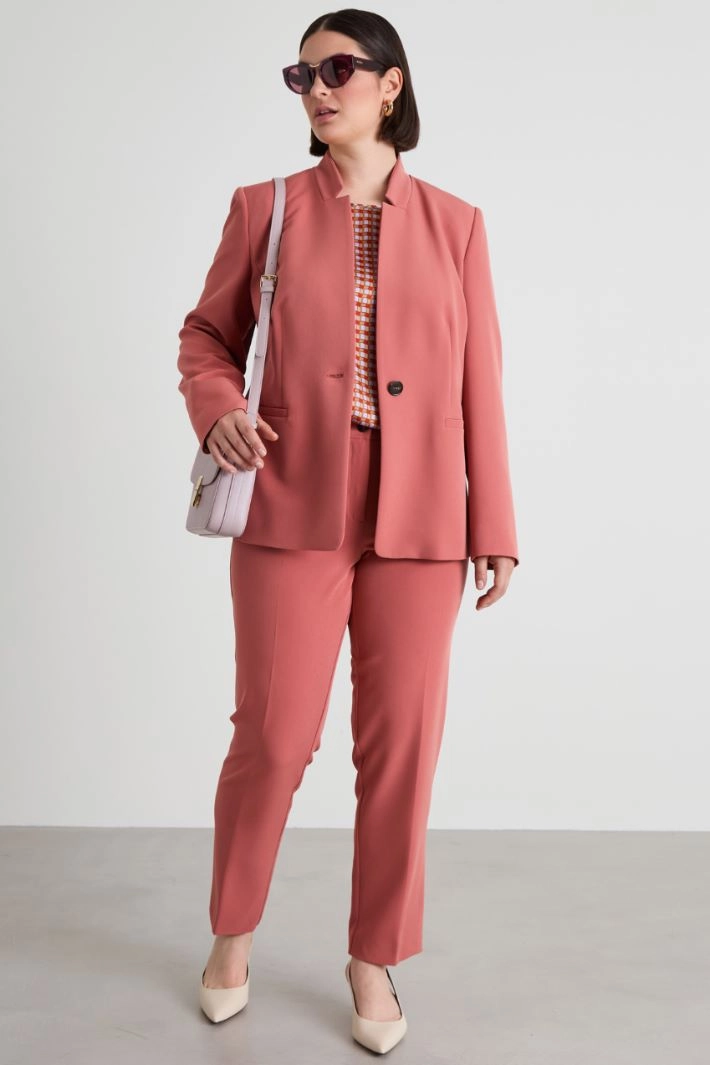 Blazer in technical fabric - ANTIQUE PINK