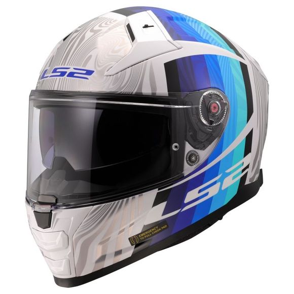 Casque intégral LS2 FF811 - VECTOR II - FREEDOM - Blanc / GrisRef : LS1026-C7343