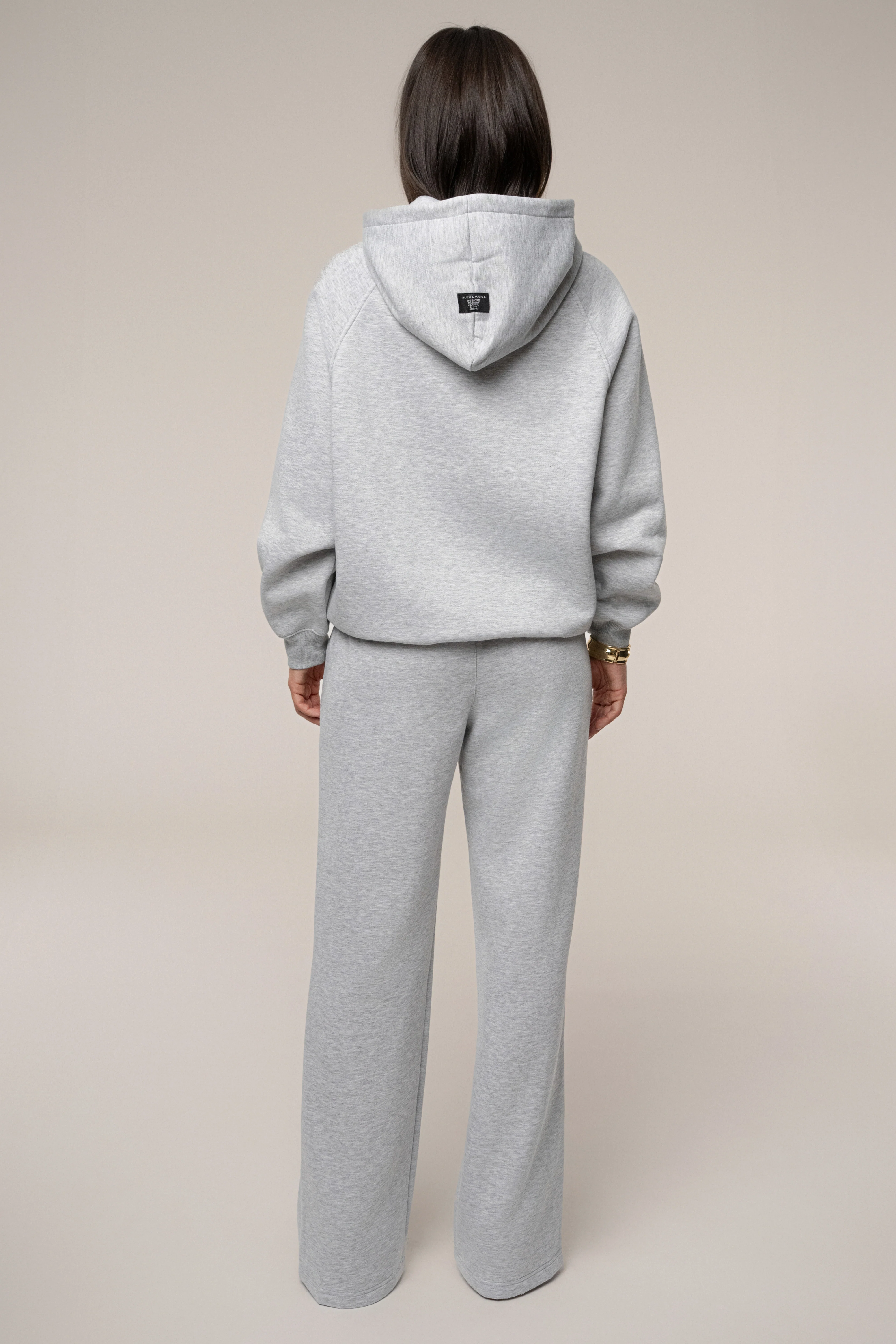Heather Grey JLUXLABEL Logo Fleece Pants