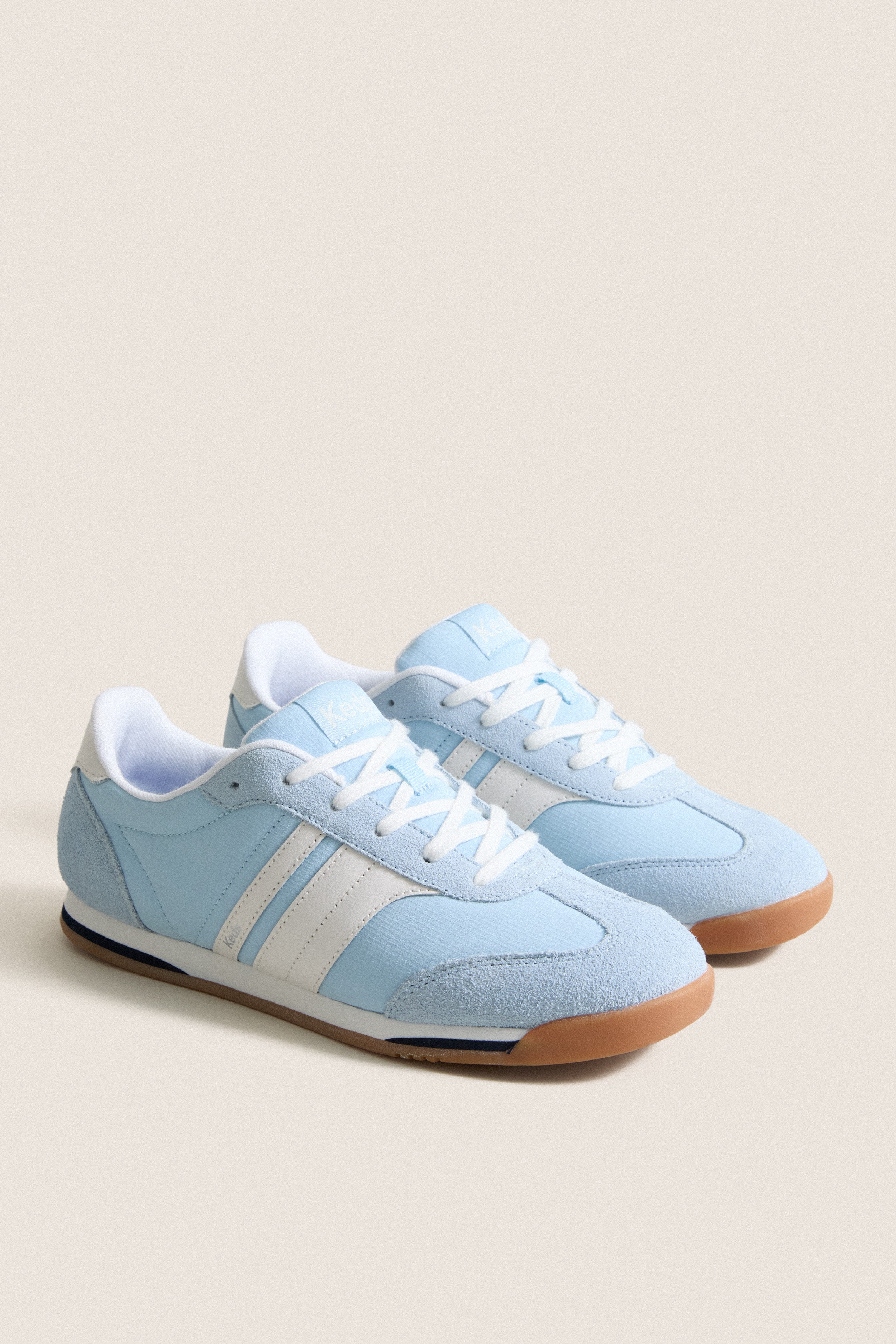 Light Blue and Snow White Revival Sneakers