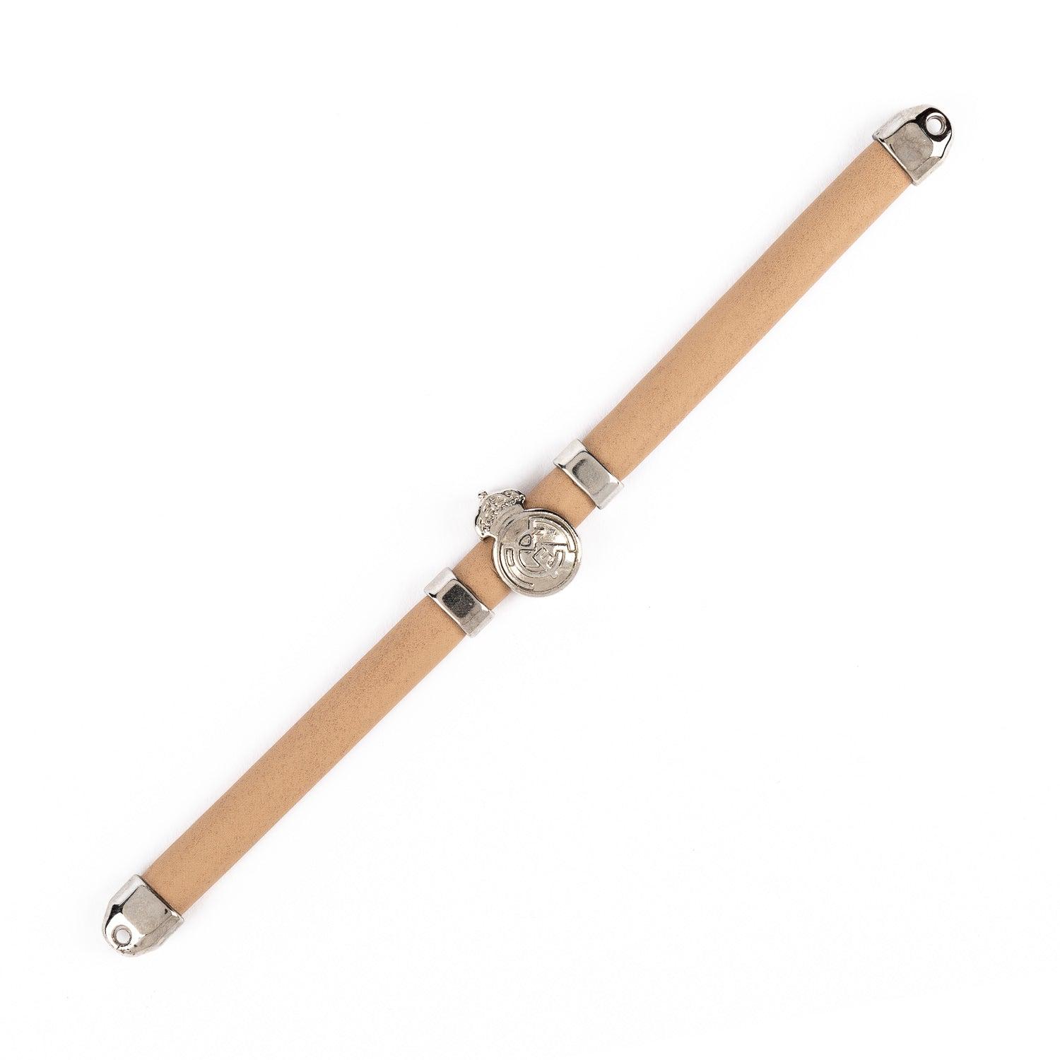 Real Madrid Leather Bracelet Camel