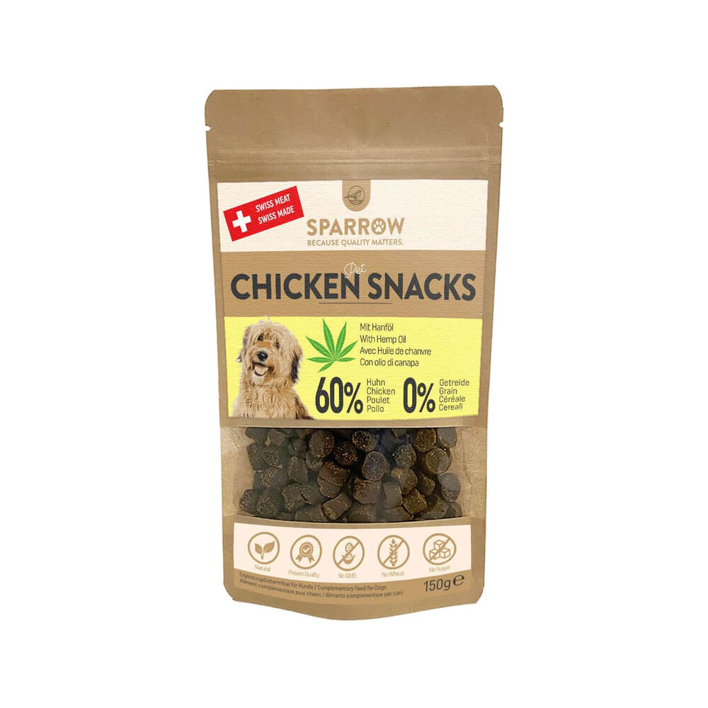 SPARROW Pet Chicken Snacks with CBD - 150 g