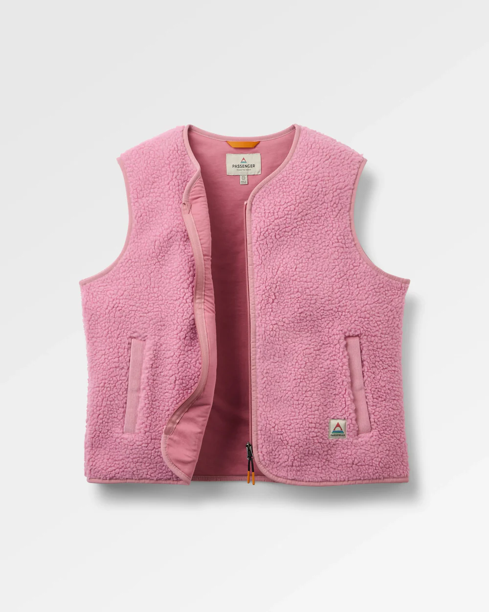 Women's Tawny CollarlessDeep-Pile Sherpa Gilet