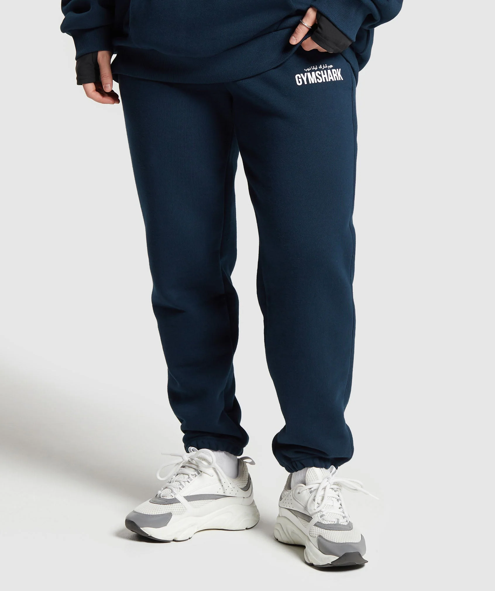 GS X Leana Deeb Oversized Joggers Navy