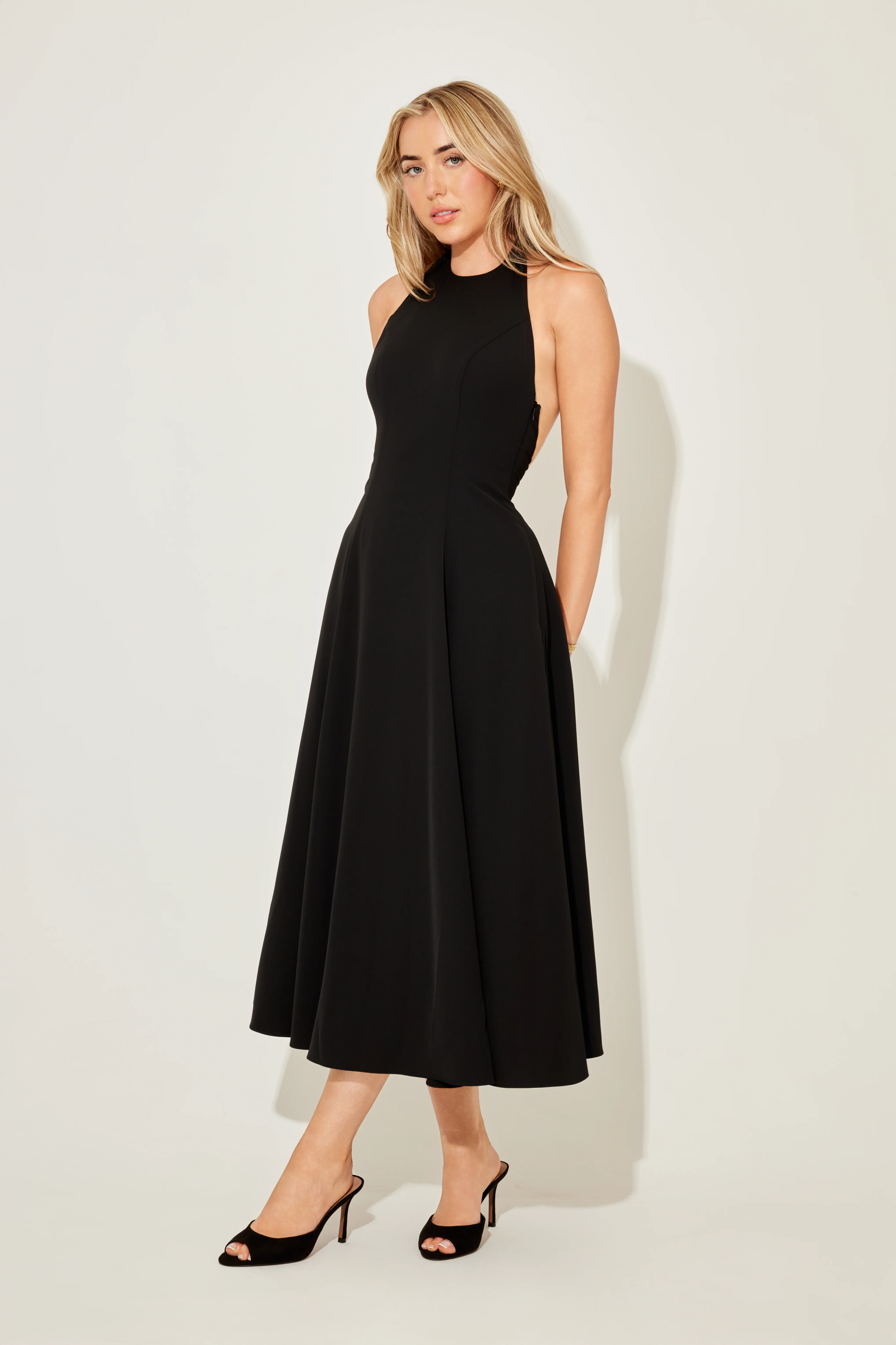 Low Back Midi Dress