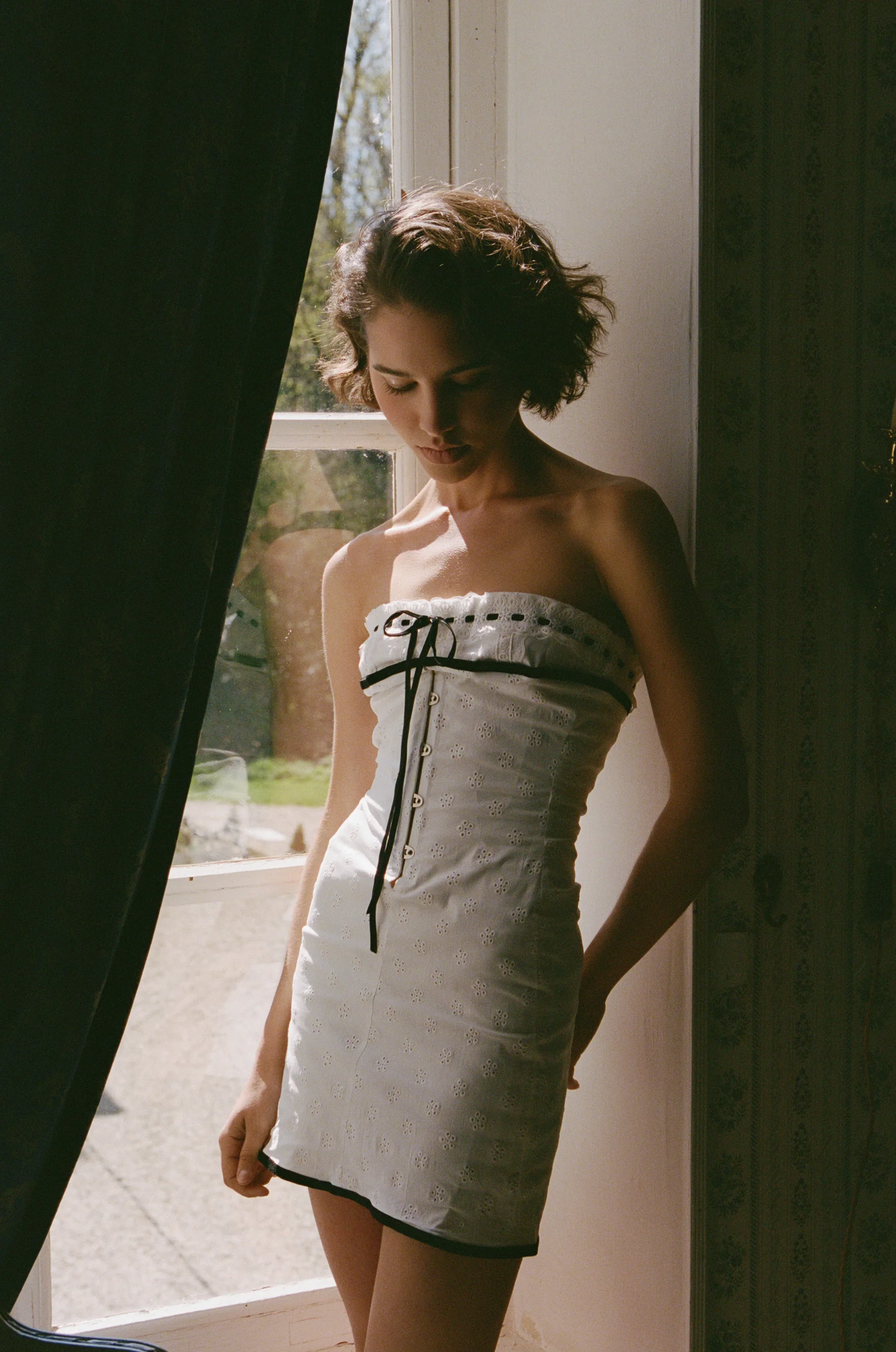 Sabrin Dress | White Embroidery