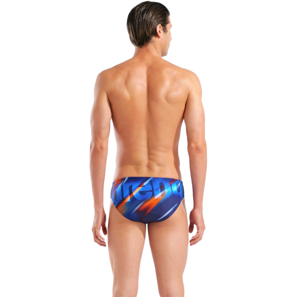 arena Performance Placement Swim Briefs Men - Navy/Navy Multi